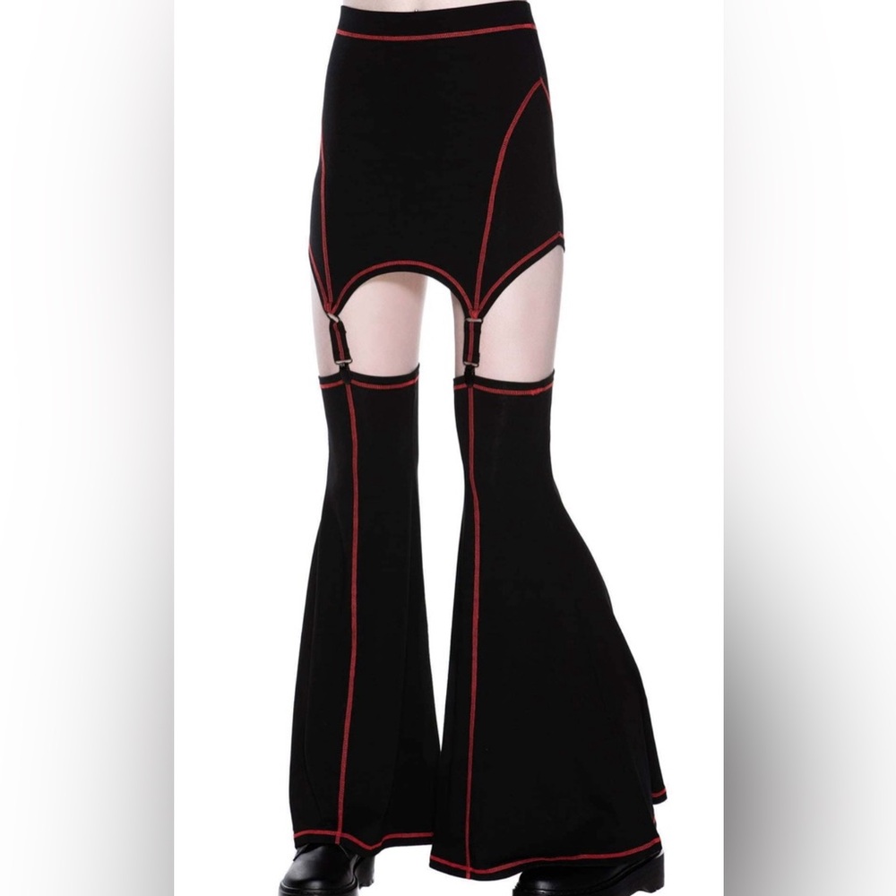 Killstar Electrowerk Skirt with attached leggings Punk Goth Halloween